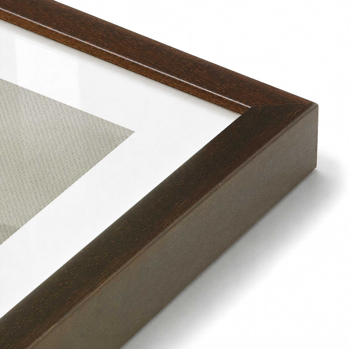 [Color:Belvinder Brown], Picture of art in a Belvinder Brown frame at an angle