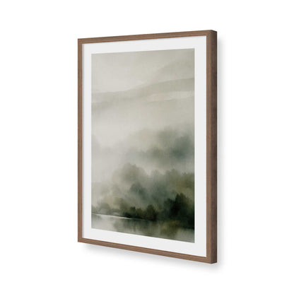 [Color:Walnut], Picture of art in a Walnut frame of the corner
