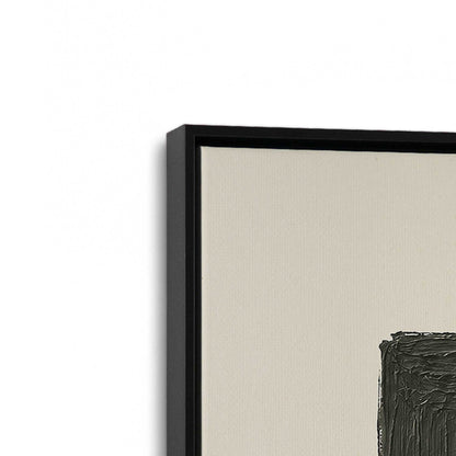[Color:Satin Black], Picture of art in a Satin Black frame at an angle