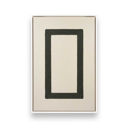 [Color:Opaque White], Picture of art in a White frame