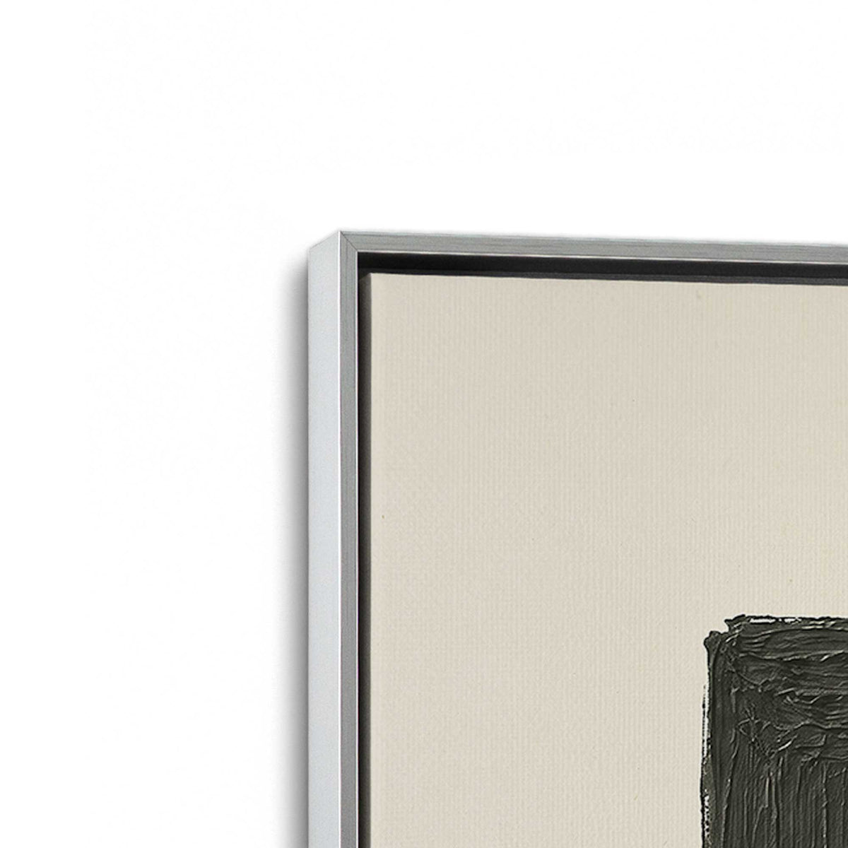 [Color:Polished Chrome], Picture of art in a Polished Chrome frame at an angle