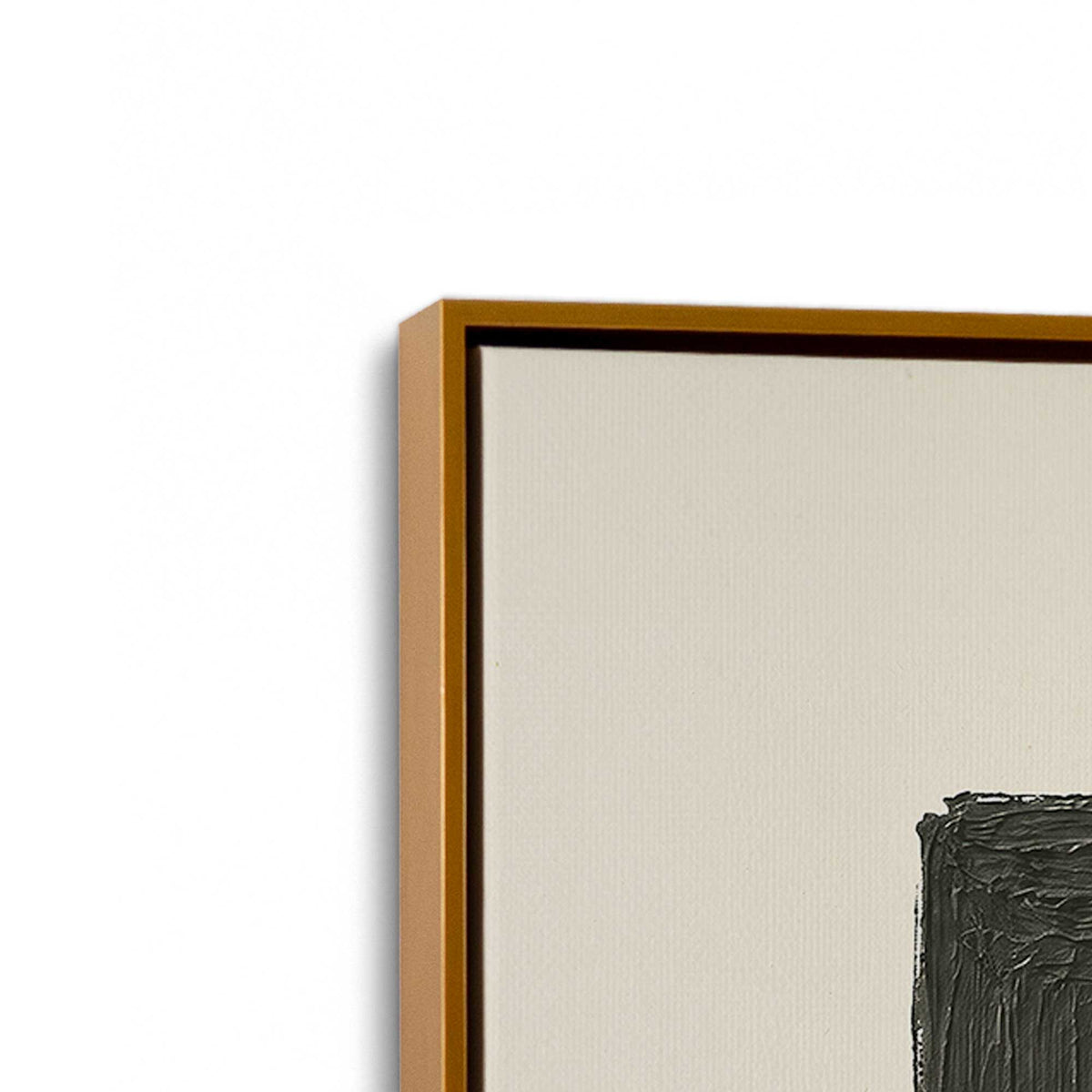 [Color:Polished Gold], Picture of art in a Polished Gold frame at an angle
