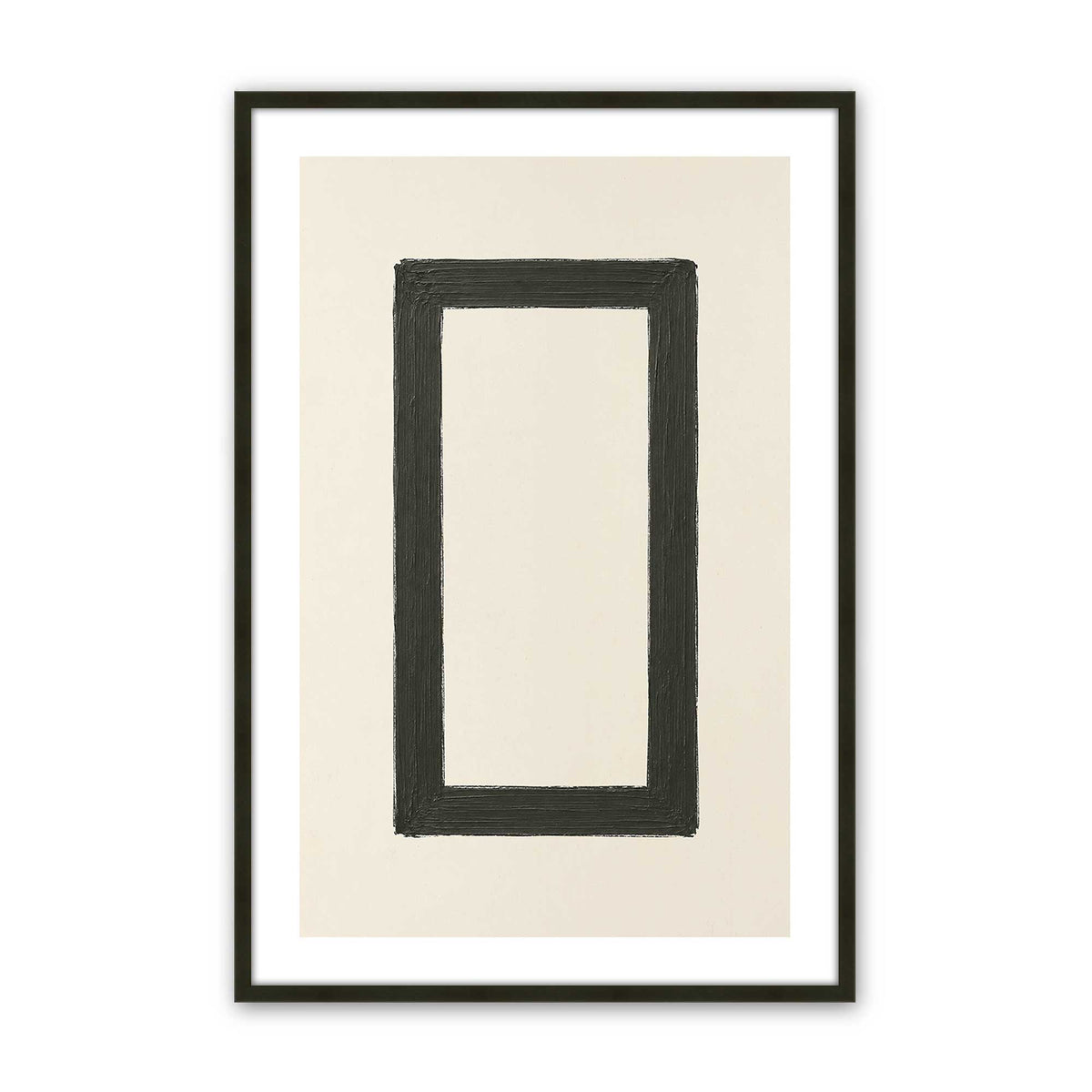 [Color:Satin Black], Picture of art in a Satin Black frame