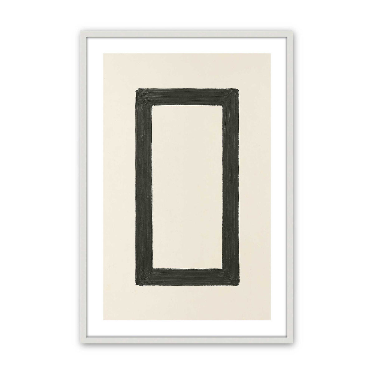 [Color:Opaque White], Picture of art in an Opaque White frame