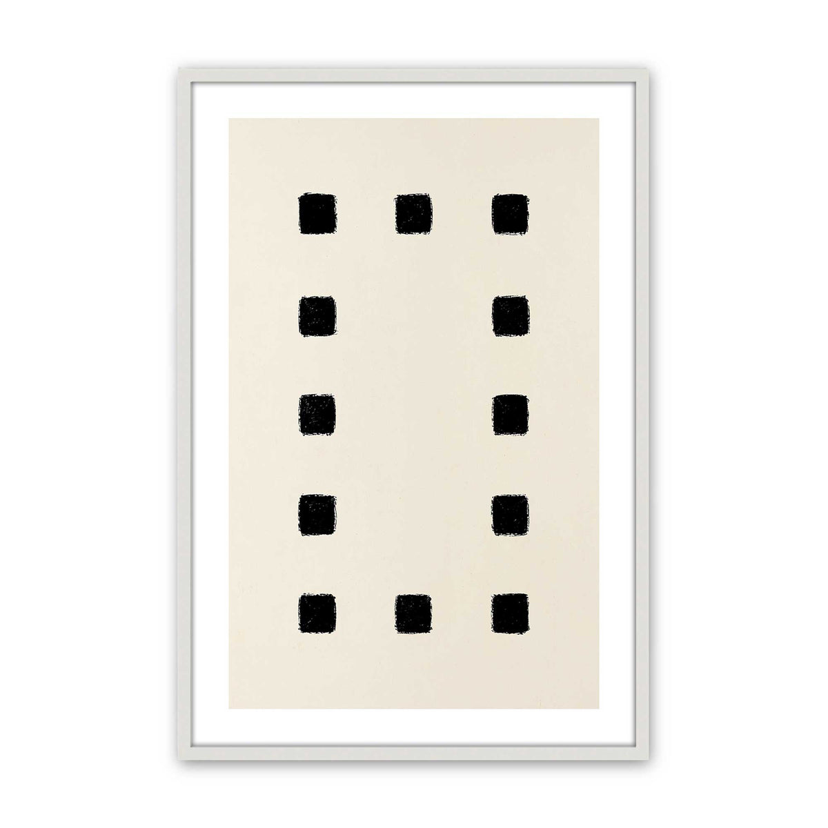 [Color:Opaque White], Picture of art in an Opaque White frame