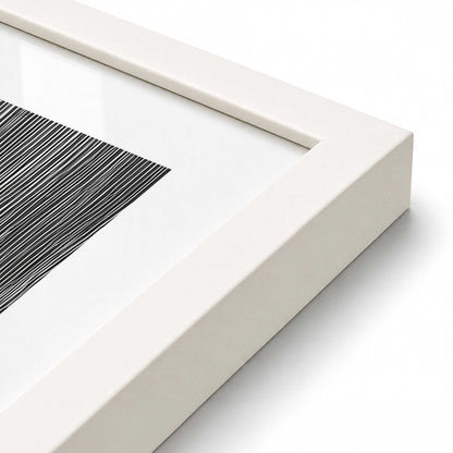 [Color:Opaque White], Picture of art in a Opaque White frame of the corner