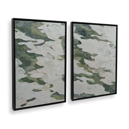 [Color:Satin Black], Picture of art in a Satin Black frame at an angle