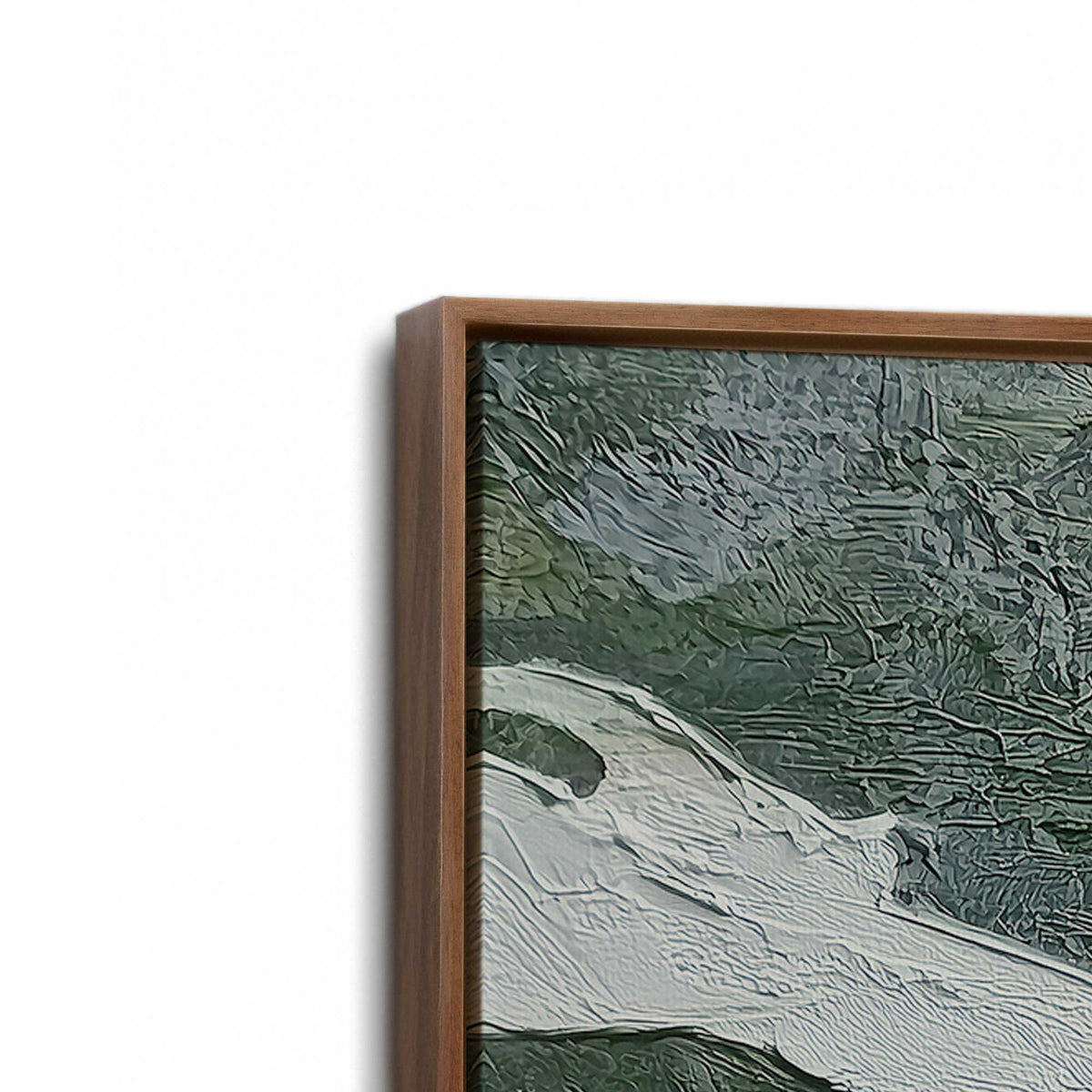 [Color:Walnut], Picture of the corner of the art