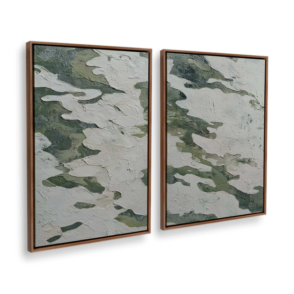 [Color:Walnut], Picture of art in a Walnut frame at an angle