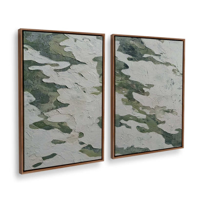 [Color:Walnut], Picture of art in a Walnut frame at an angle