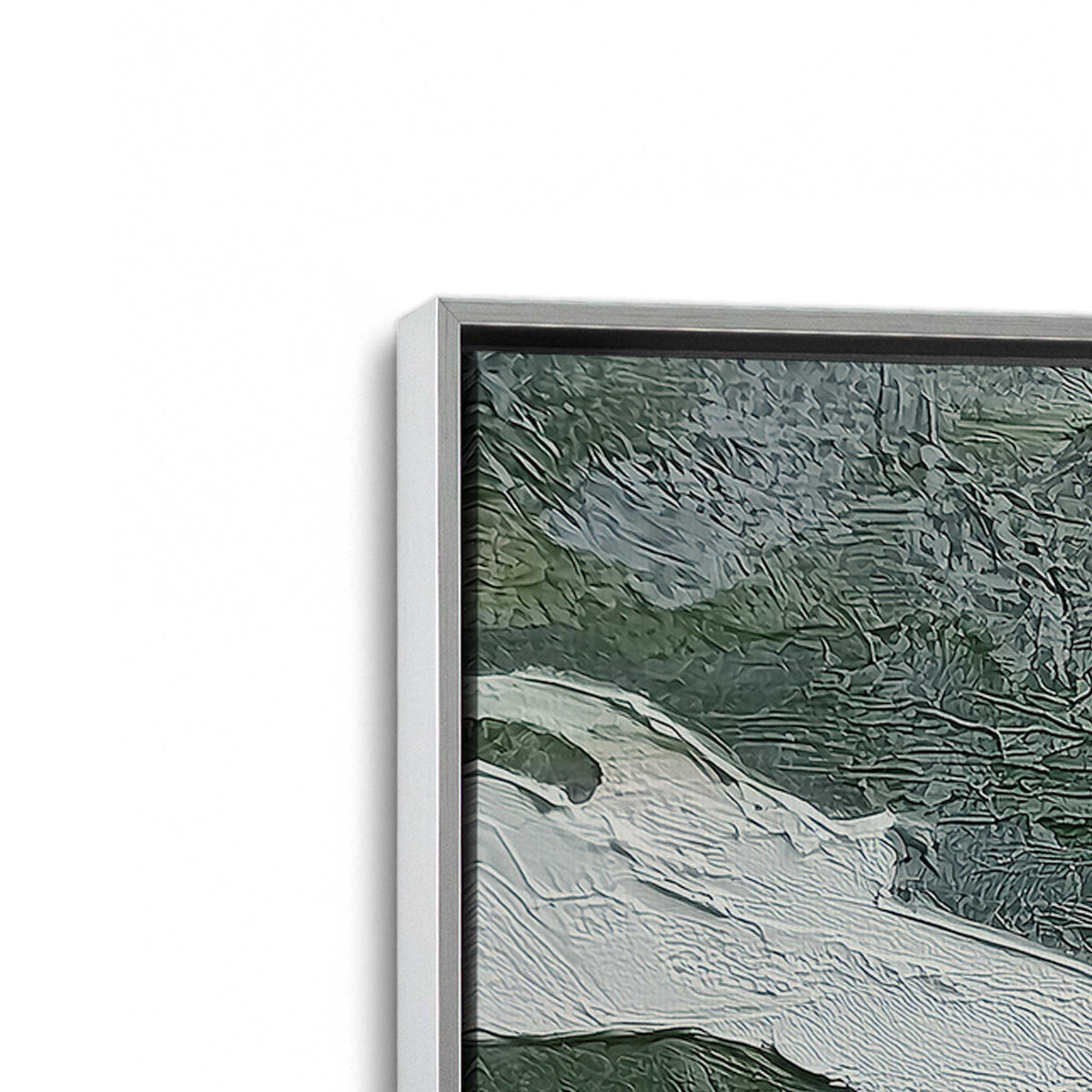 [Color:Polished Chrome], Picture of the corner of the art