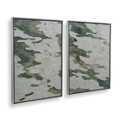 [Color:Polished Chrome], Picture of art in a Polished Chrome frame at an angle