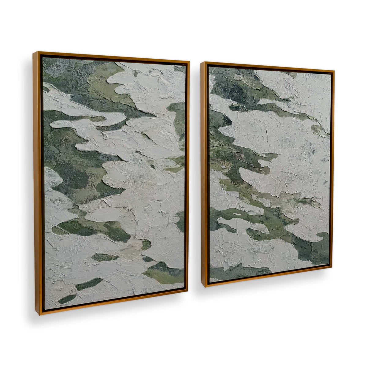 [Color:Polished Gold], Picture of art in a Polished Gold frame at an angle