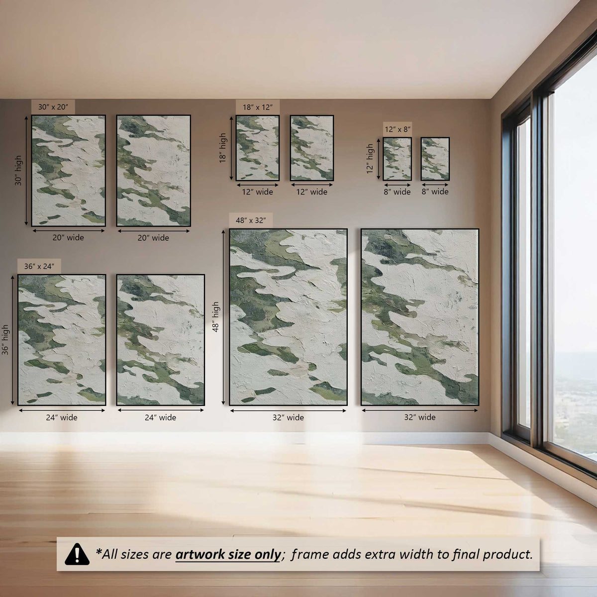 Stone Garden, Set of 2 Canvas Prints