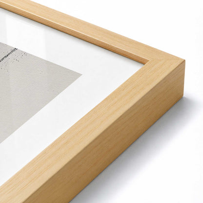 [Color:American Maple], Picture of art in a American Maple frame of the corner