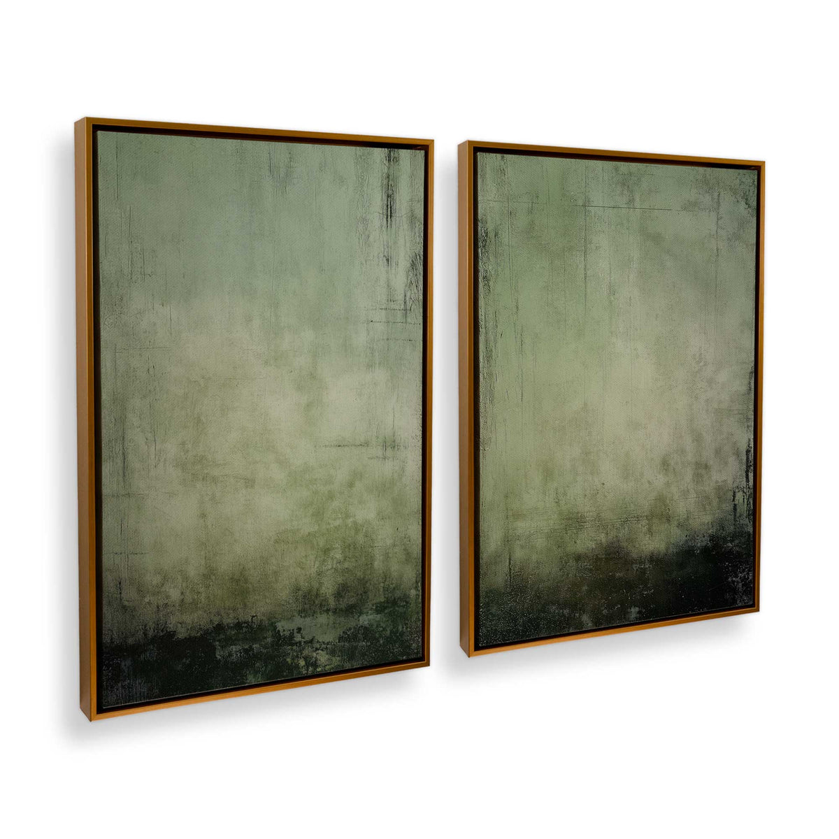 [Color:Polished Gold], Picture of art in a Polished Gold frame at an angle