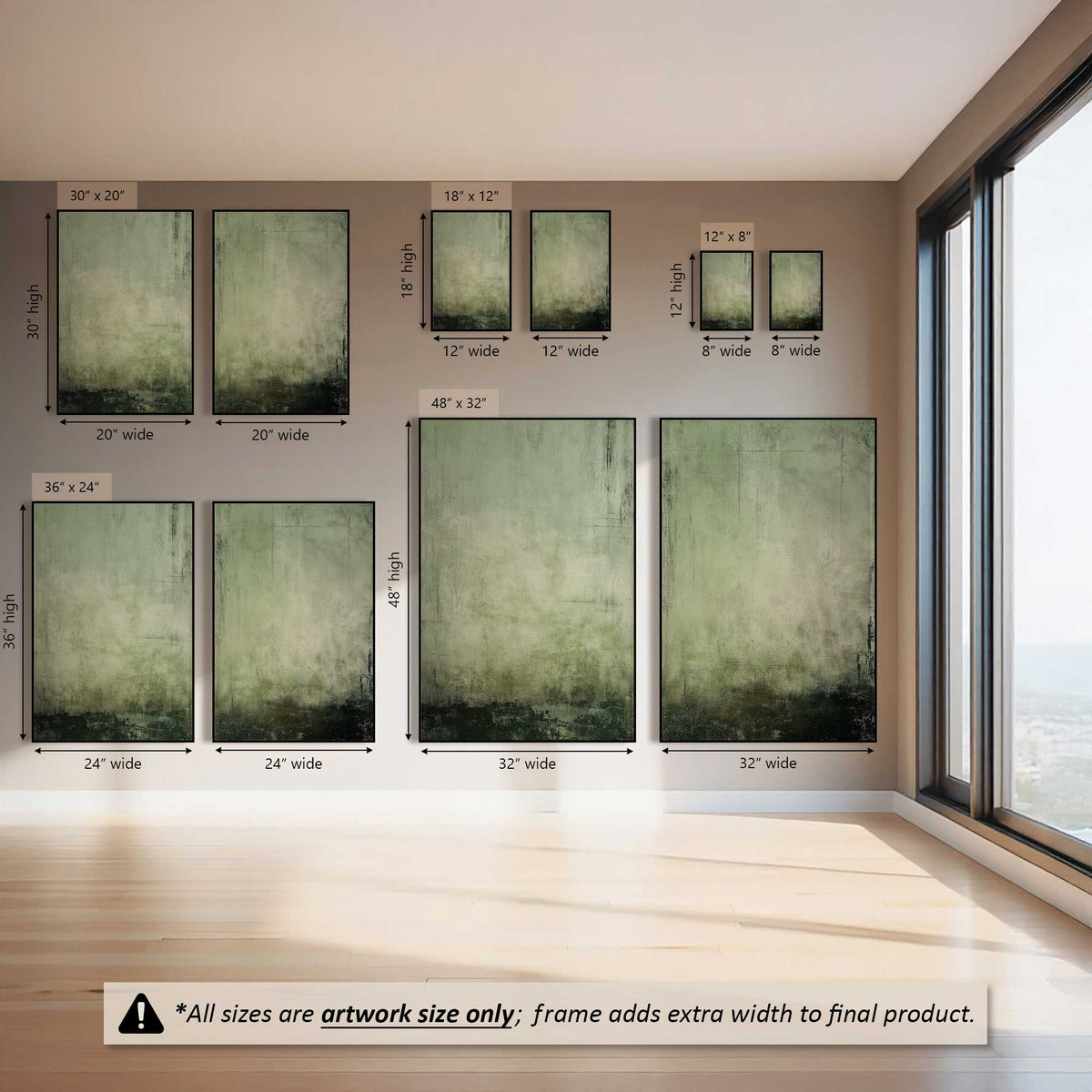 Quiet Moss, Set of 2 Canvas Prints