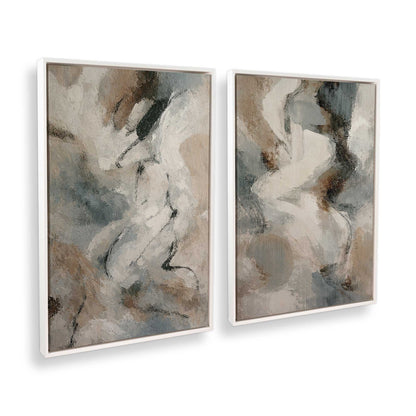 [Color:Opaque White], Picture of art in a White frame at an angle