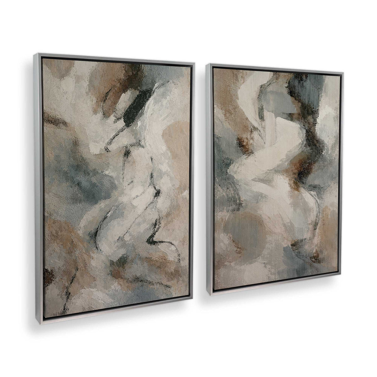 [Color:Polished Chrome], Picture of art in a Polished Chrome frame at an angle