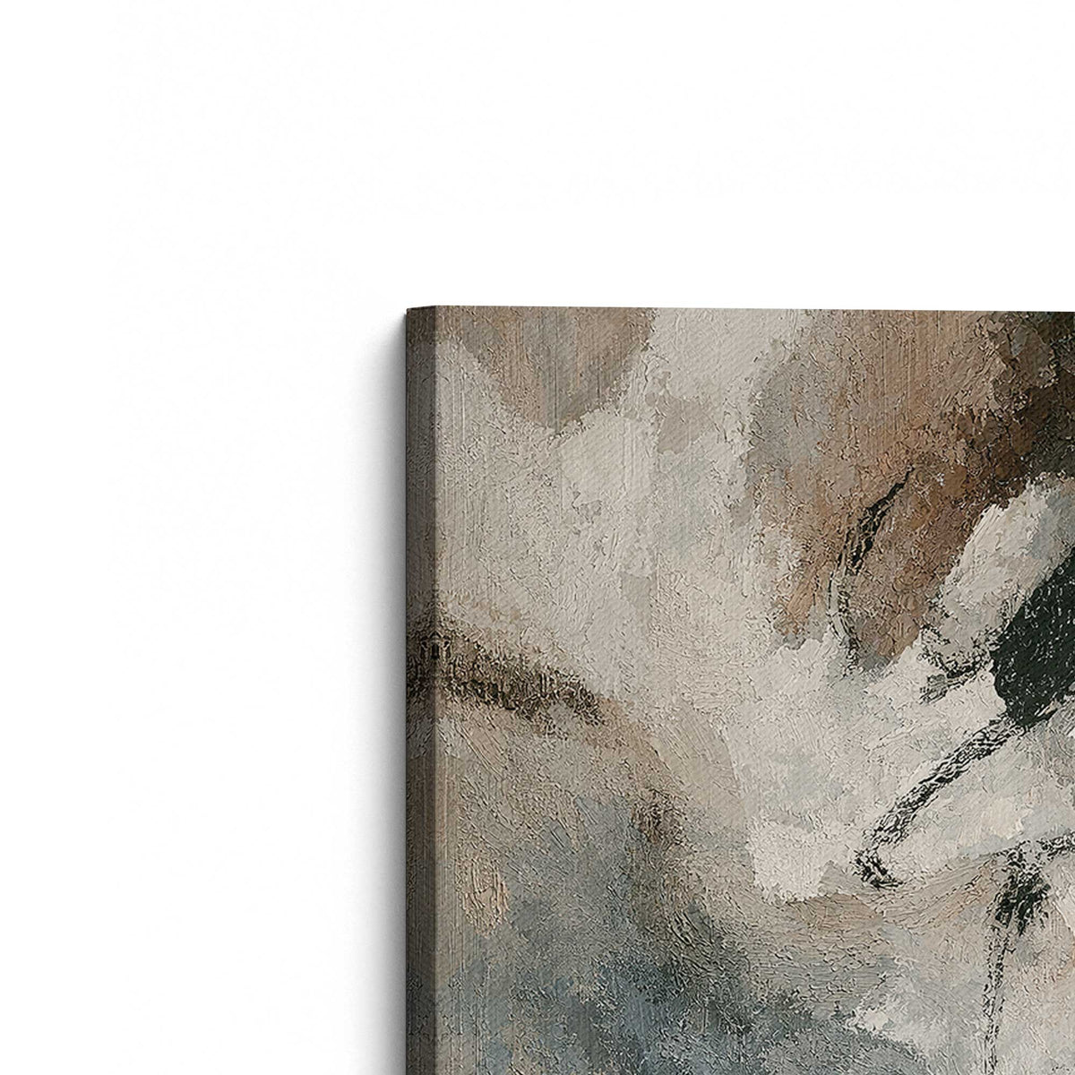 [Color:Stretched Canvas], Picture of the corner of the art