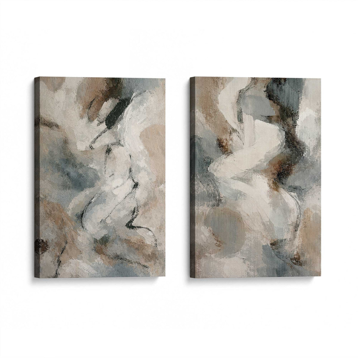 [Color:Stretched Canvas], Picture of art at an angle