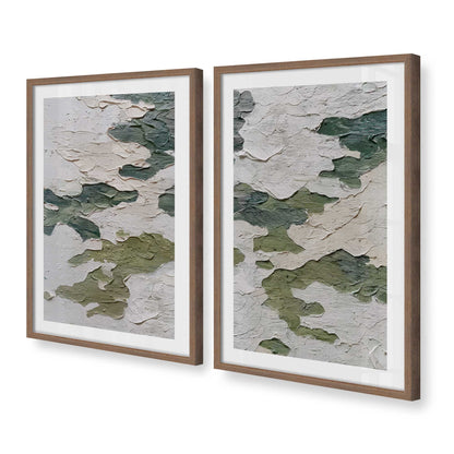 [Color:Walnut], Picture of art in a Walnut frame at an angle