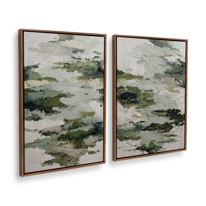 [Color:Walnut], Picture of art in a Walnut frame at an angle