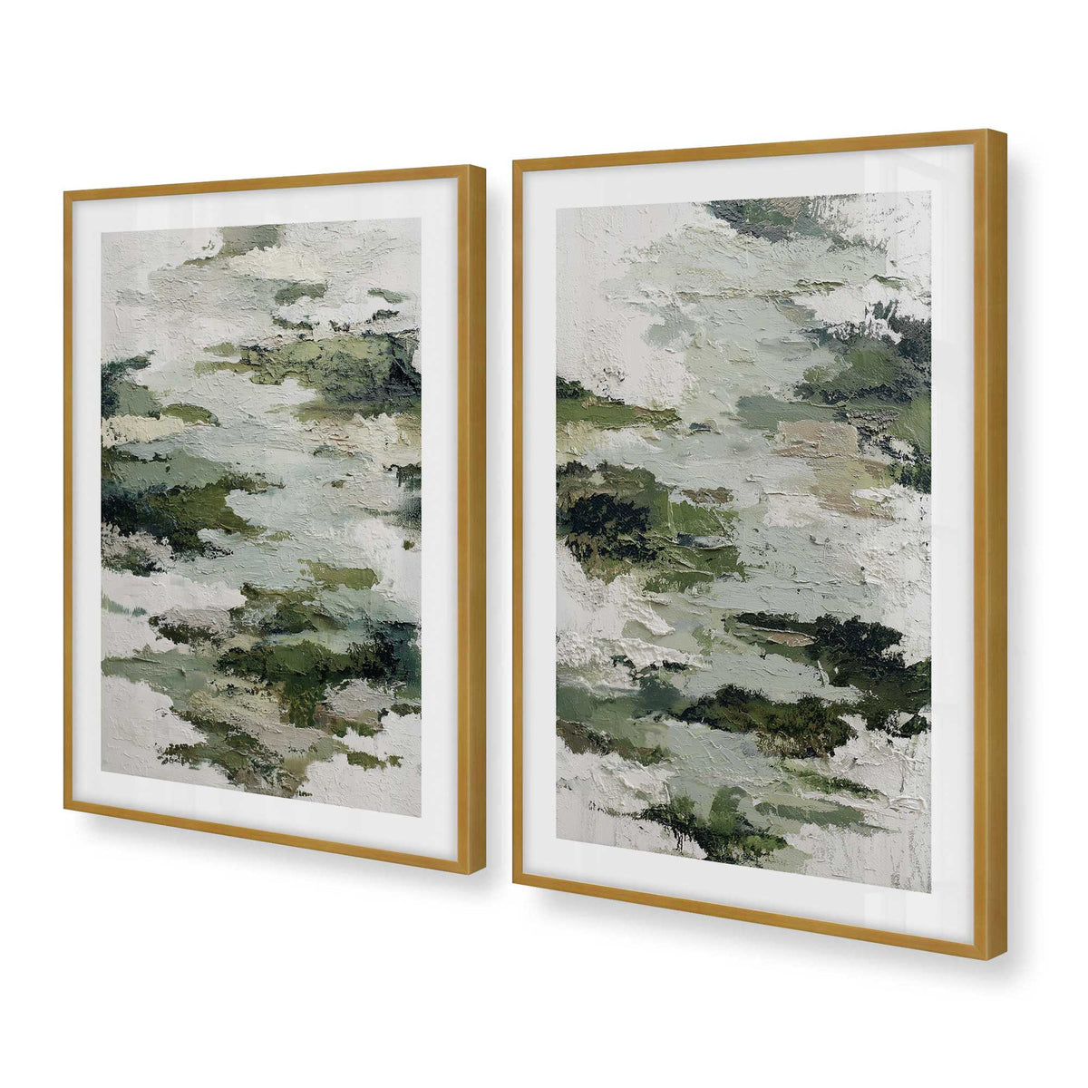 [Color:Polished Gold], Picture of art in a Polished Gold frame at an angle