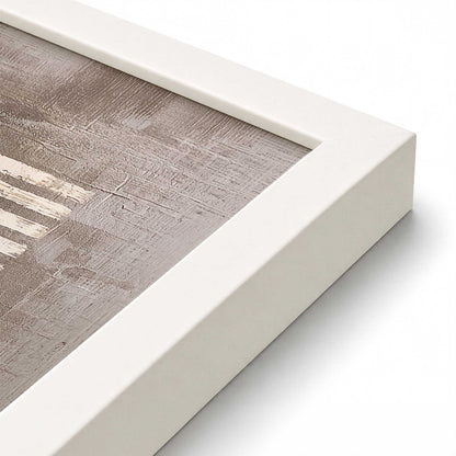 [Color:Opaque White], Picture of art in an Opaque White frame of the corner