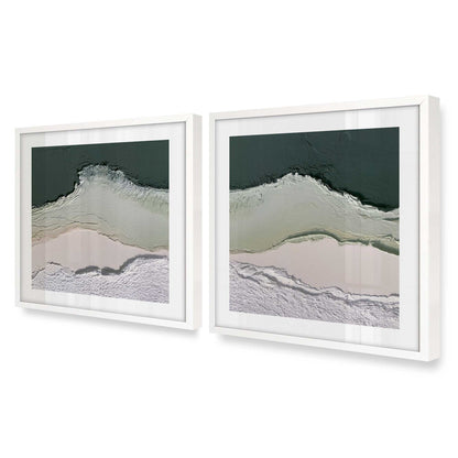 [Color:Opaque White], Picture of art in an Opaque White frame at an angle