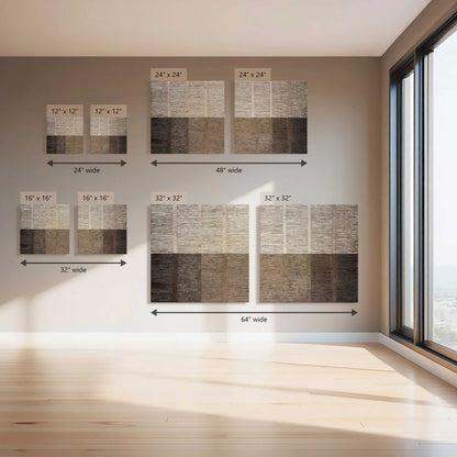 Stacked Neutrals, Set of 2 Canvas Prints