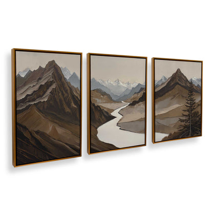[Color:Polished Gold], Picture of art in a Polished Gold frame at an angle