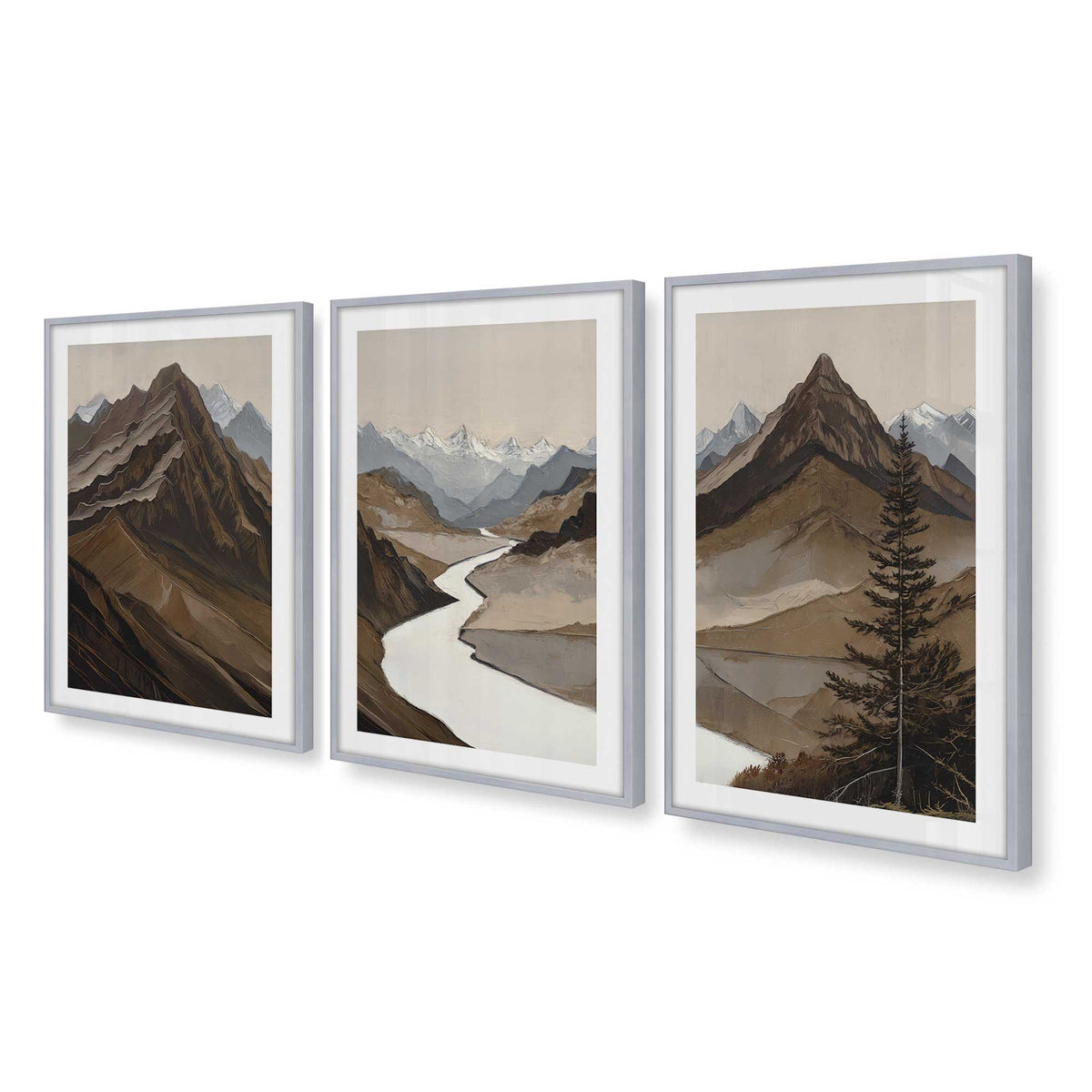 [Color:Polished Chrome], Picture of art in a Polished Chrome frame at an angle