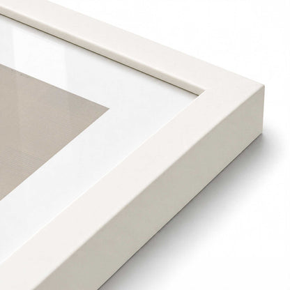 [Color:Opaque White], Picture of art in an Opaque White frame of the corner