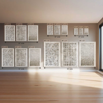 Soft Grid, Set of 3 Canvas Prints