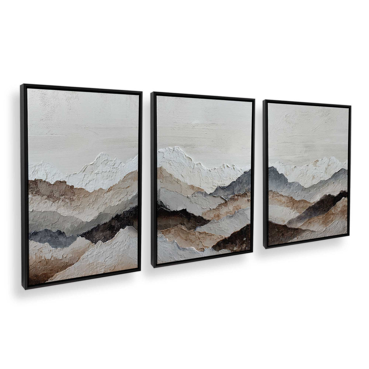 [Color:Satin Black], Picture of art in a Satin Black frame at an angle