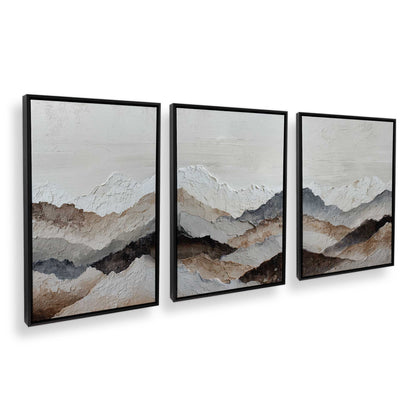 [Color:Satin Black], Picture of art in a Satin Black frame at an angle
