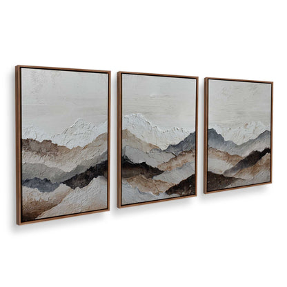 [Color:Walnut], Picture of art in a Walnut frame at an angle