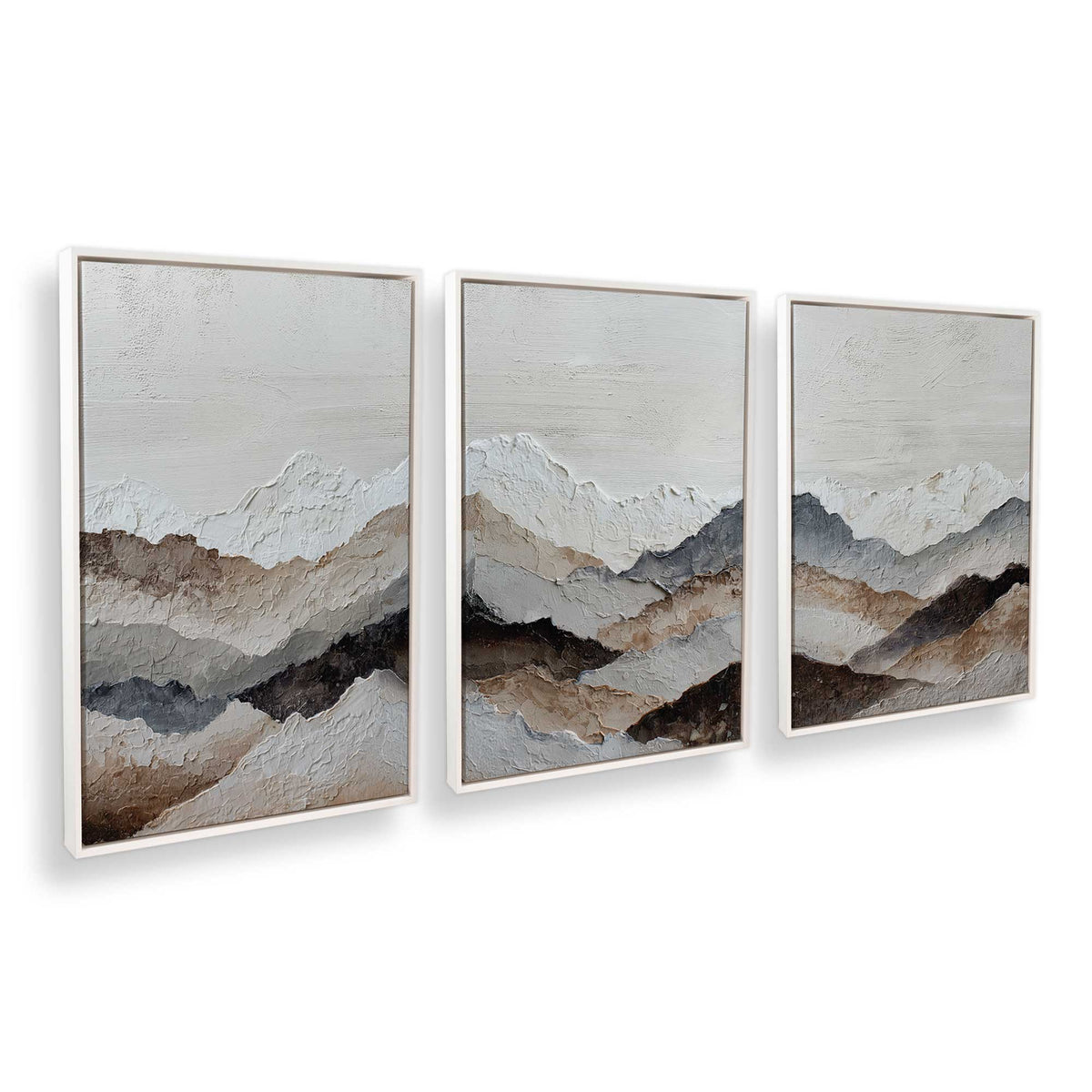 [Color:Opaque White], Picture of art in a White frame at an angle