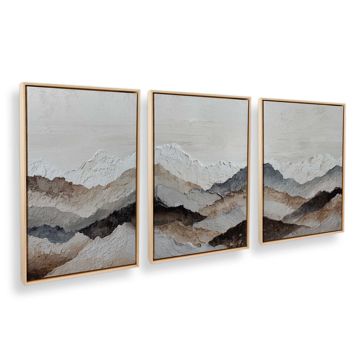 [Color:American Maple], Picture of art in an American Maple frame at an angle