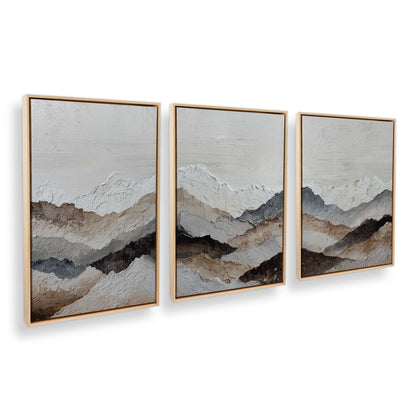 [Color:American Maple], Picture of art in an American Maple frame at an angle