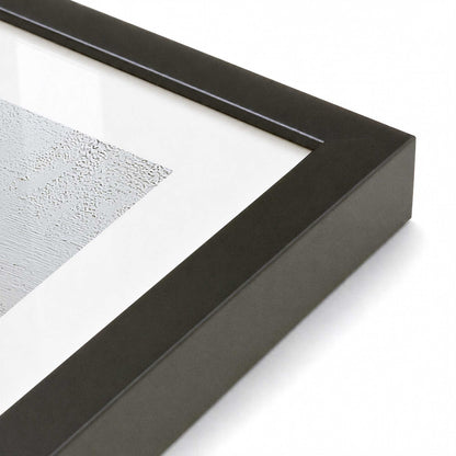 [Color:Satin Black], Picture of art in a Satin Black frame of the corner