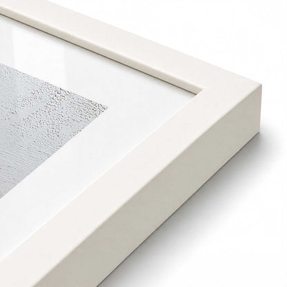 [Color:Opaque White], Picture of art in an Opaque White frame of the corner
