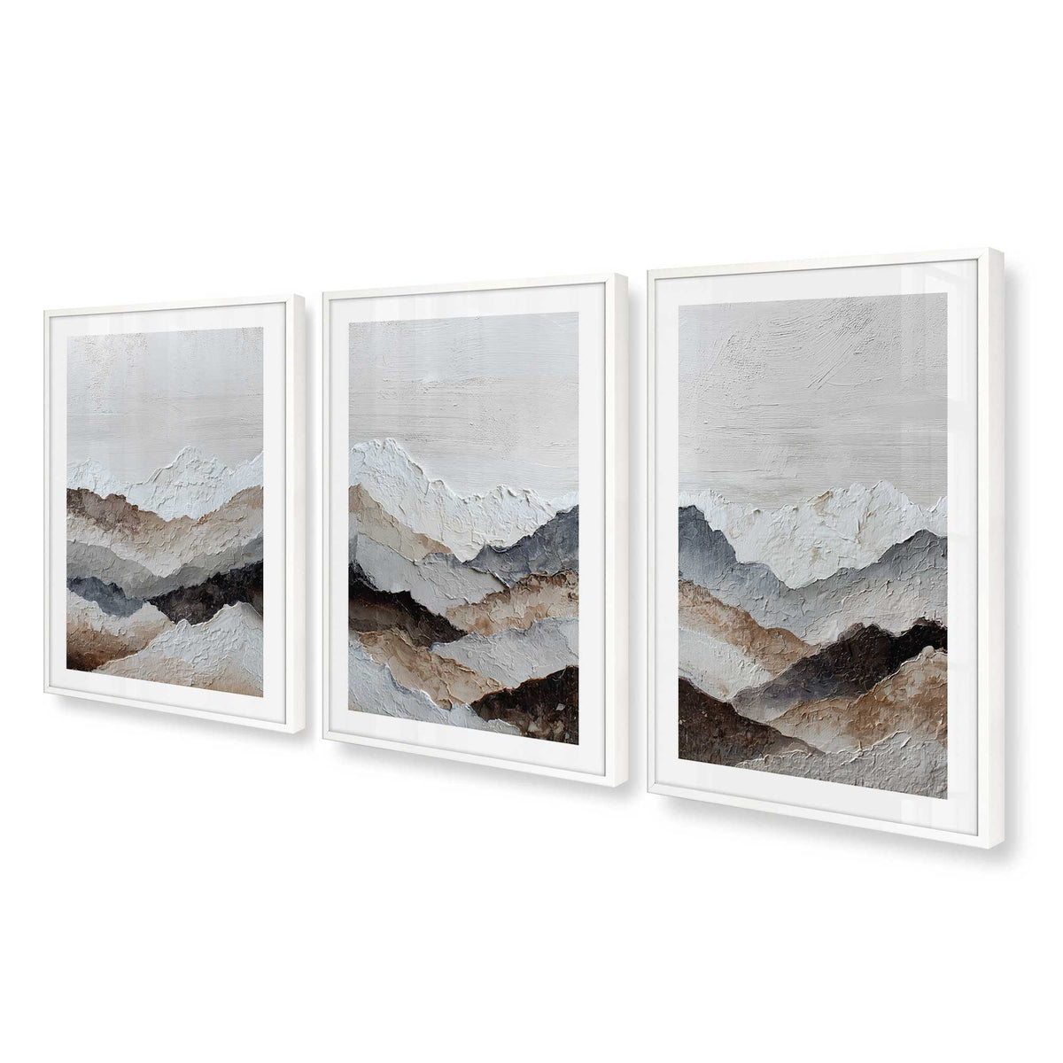 [Color:Opaque White], Picture of art in an Opaque White frame at an angle