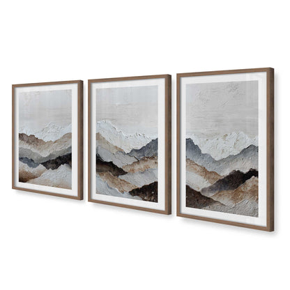 [Color:Walnut], Picture of art in a Walnut frame at an angle