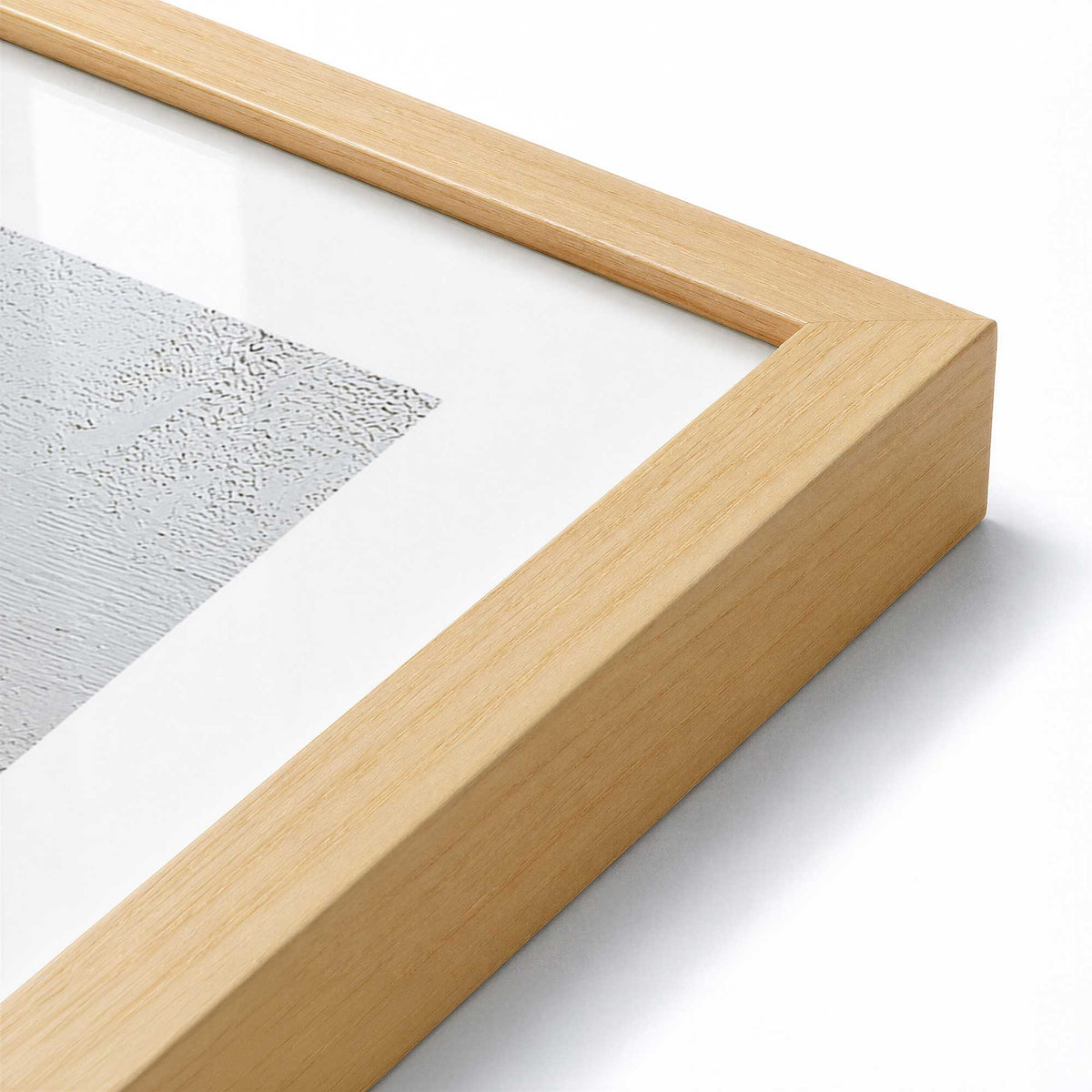 [Color:American Maple], Picture of art in an American Maple frame of the corner