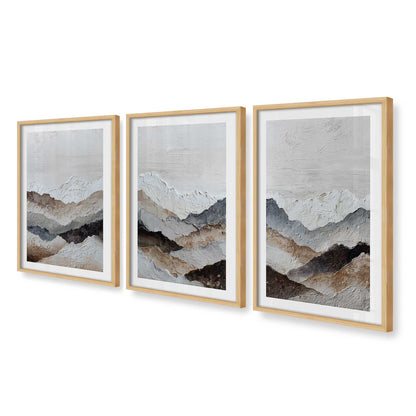 [Color:American Maple], Picture of art in an American Maple frame at an angle