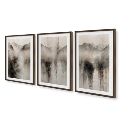 [Color:Belvinder Brown], Picture of art in a Belvinder Brown frame at an angle