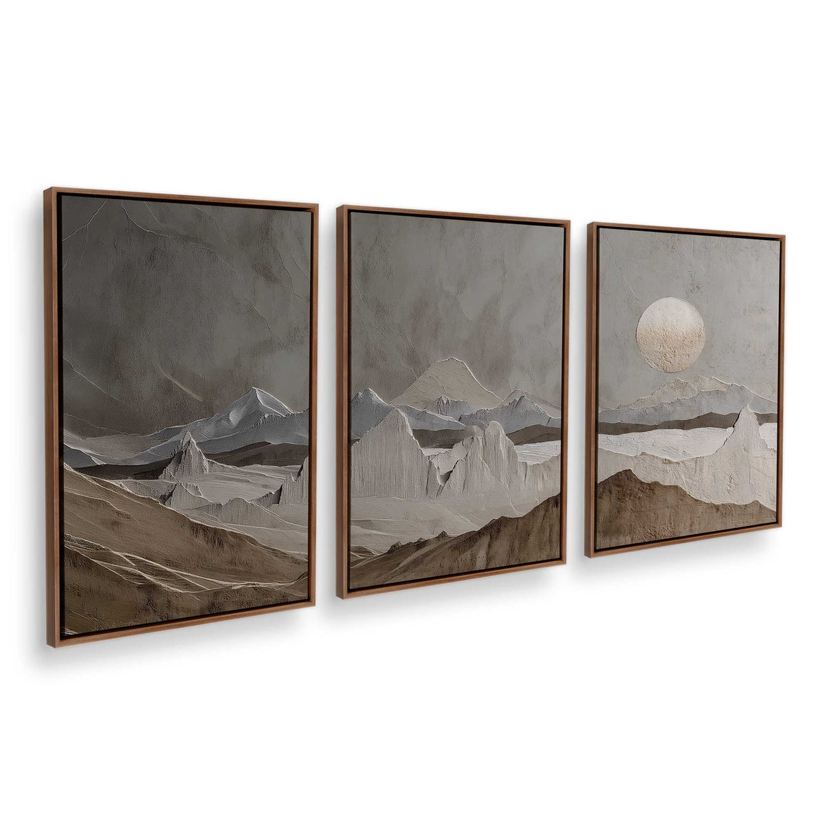[Color:Walnut], Picture of art in a Walnut frame at an angle