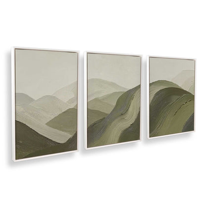 [Color:Opaque White], Picture of art in a White frame at an angle